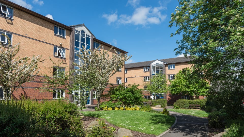 An external view of Butler Court accommodation